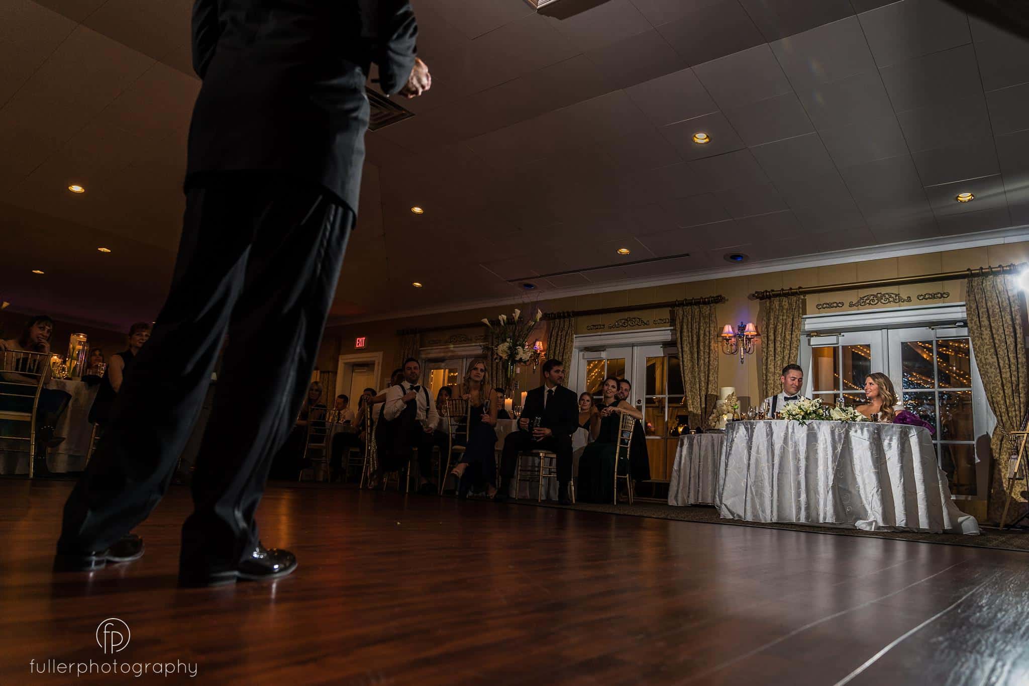 best man speech at Penn Oaks Reception