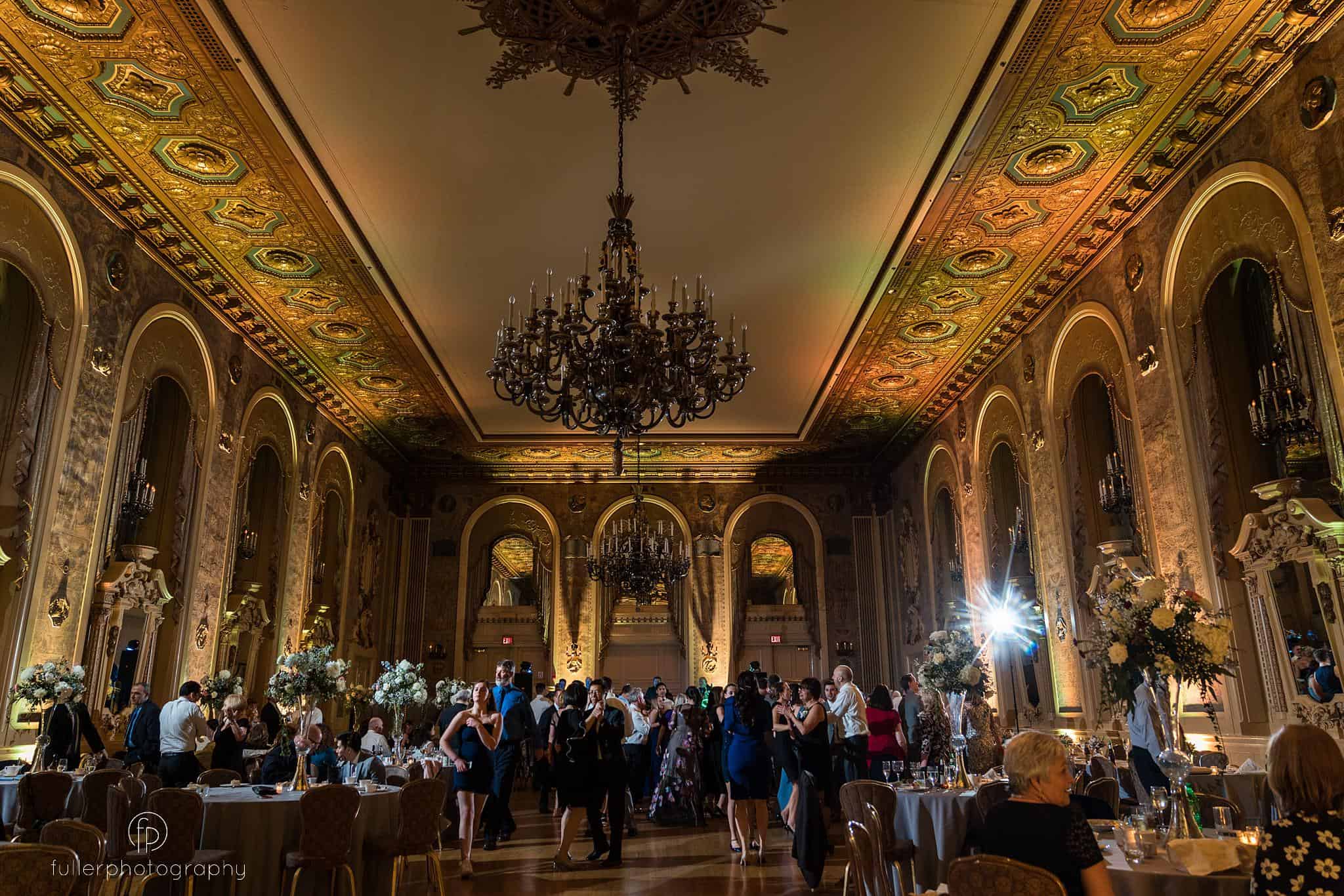 Guests dancing inside the Hotel Dupont Ballroom