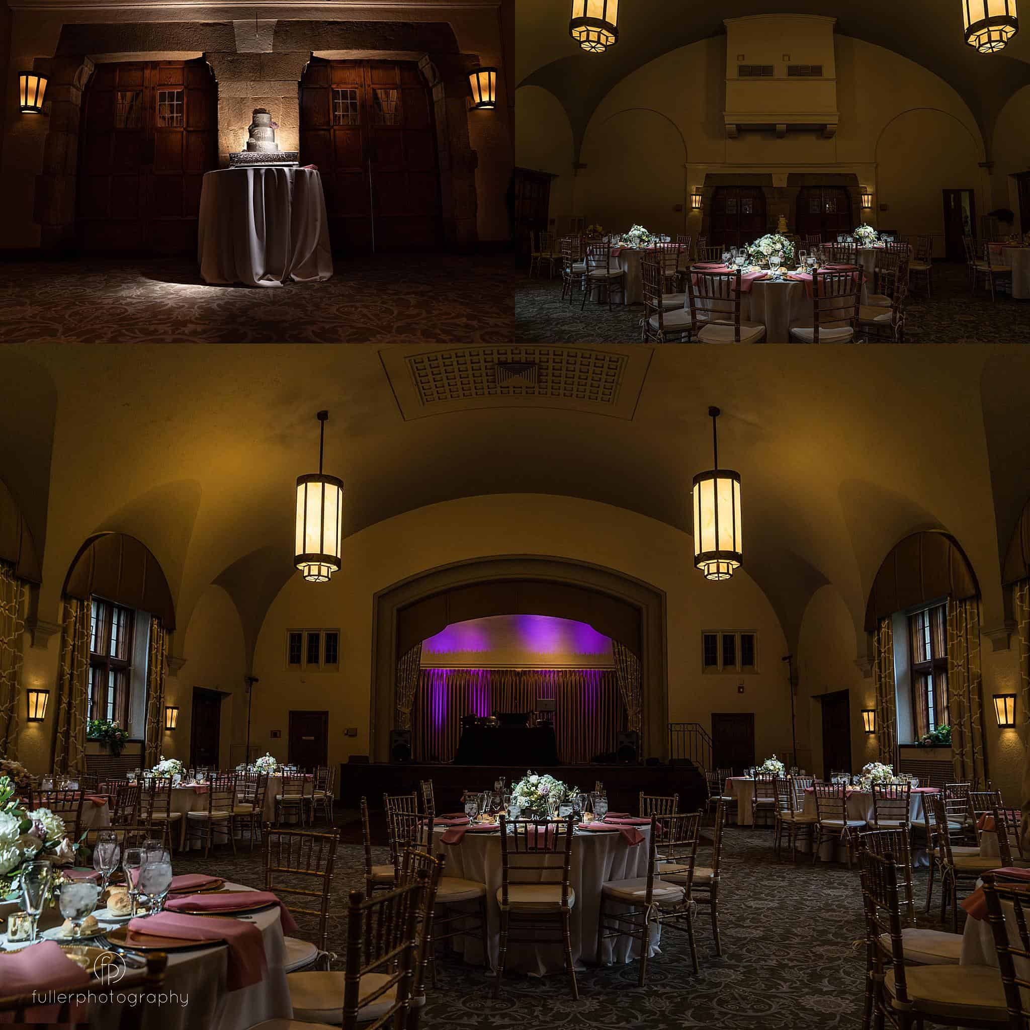 Reception decor at Merion Tribute House